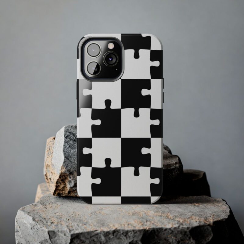 Monochrome Jigsaw Puzzle iPhone 13 Pro Max Case