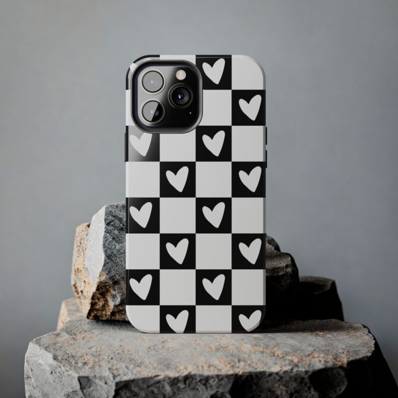 Classic Love Checkered Phone Case - Image 7