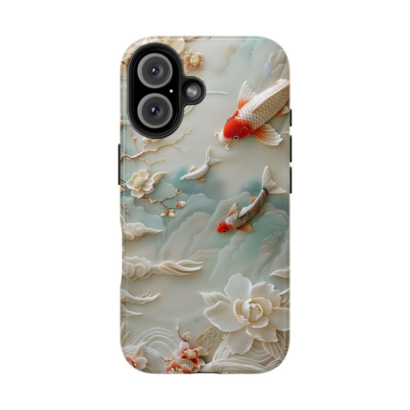 Embossed Underwater Scene iPhone 16 Case