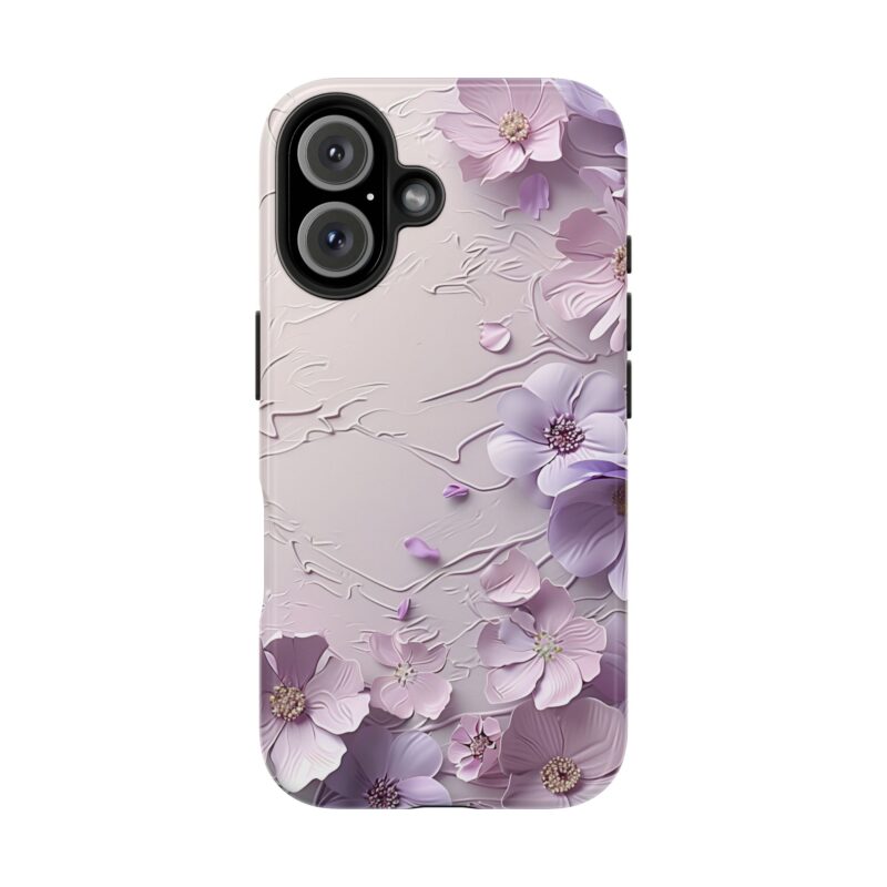 Lavender Blossom Floral Design iPhone 16 Case