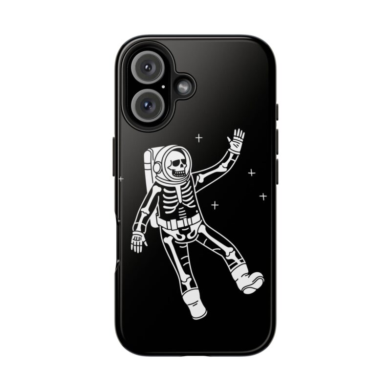 Funny Skeleton Astronaut iPhone 16 Case