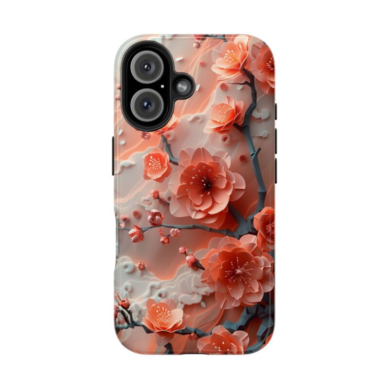 Soft Pastel Spring Flowers Paper Cut iPhone 16 Case