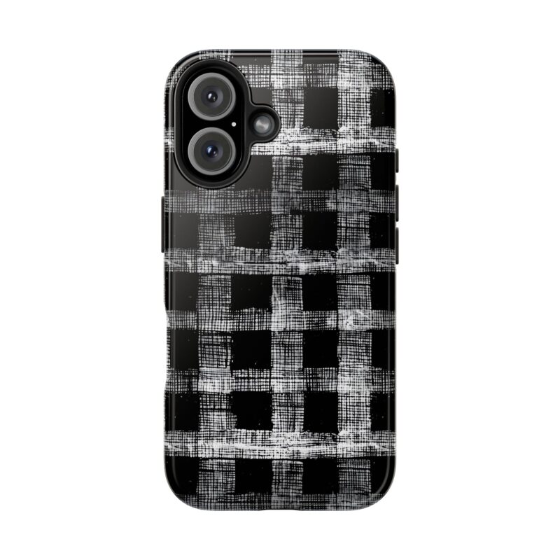 Grunge Gingham iPhone 16 Case