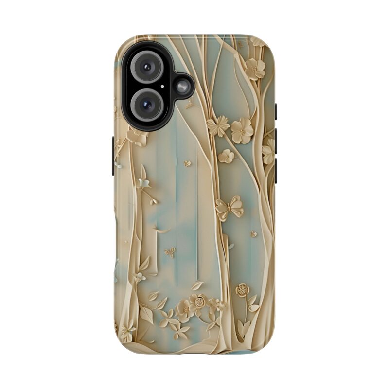 Tranquil Blossoms Layered Paper iPhone 16 Case