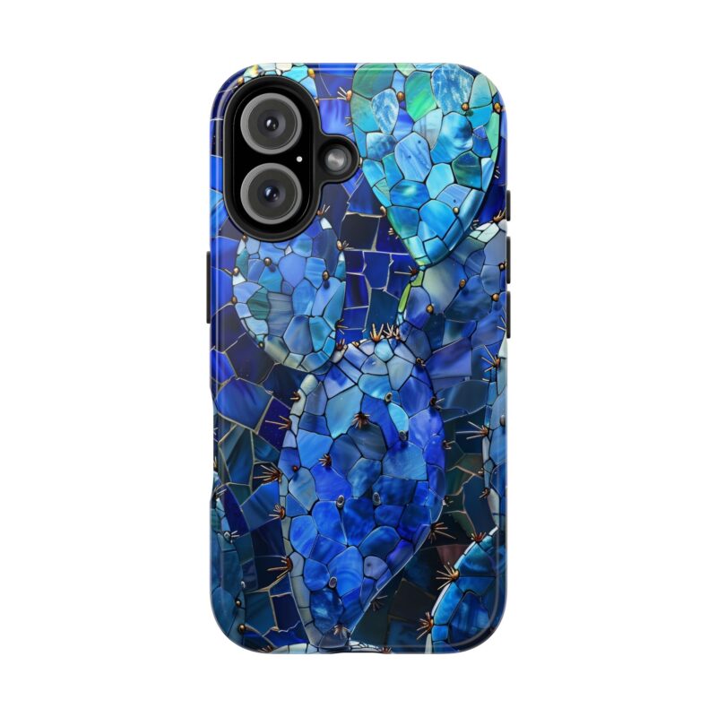 Desert Cactus Stained Glass iPhone 16 Case