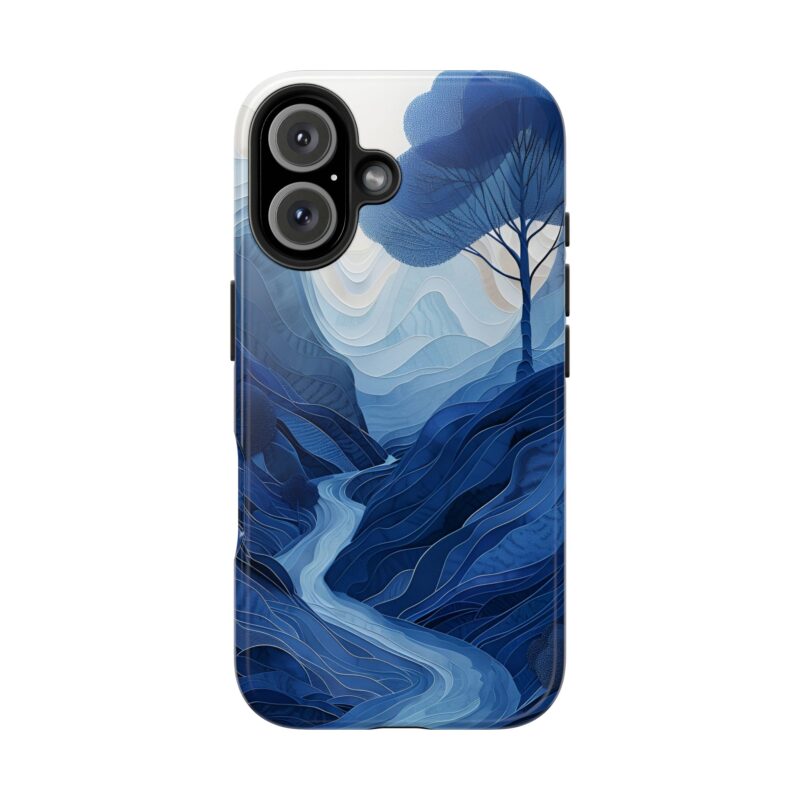 Dreamy Valley Flat Paper Cut iPhone 16 Case