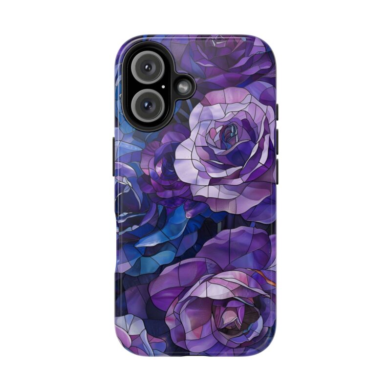Floral Stained Glass Art iPhone 16 Case