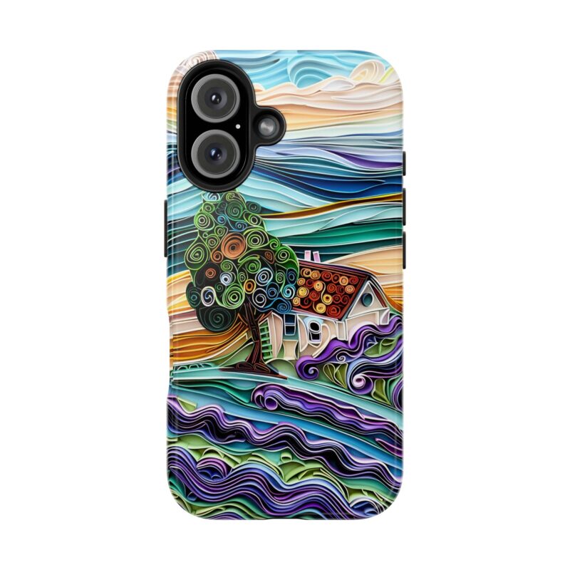 French Countryside Paper Quilling iPhone 16 Case