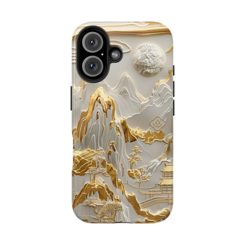 Gilded Landscape Paper Art iPhone 16 Case