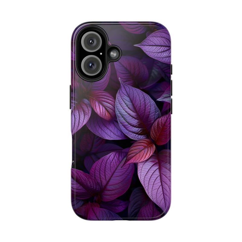Purple Leaf Luster iPhone 16 Case