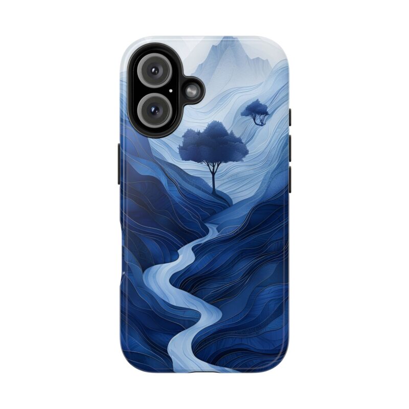 Whimsical Mountain Flat Paper Cut iPhone 16 Case
