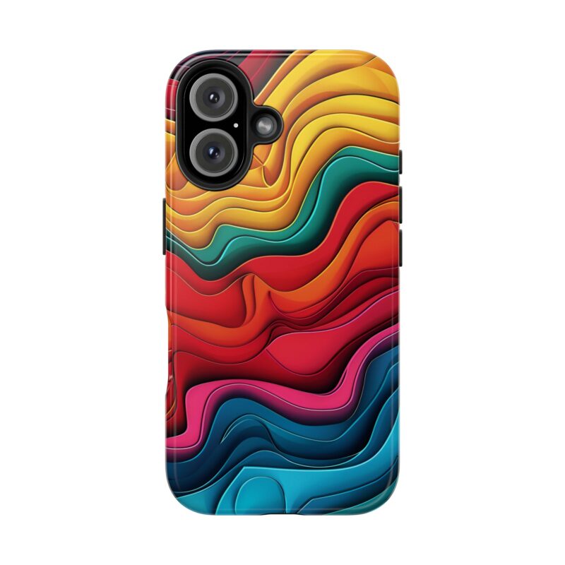 Rainbow Papercraft Design iPhone 16 Case