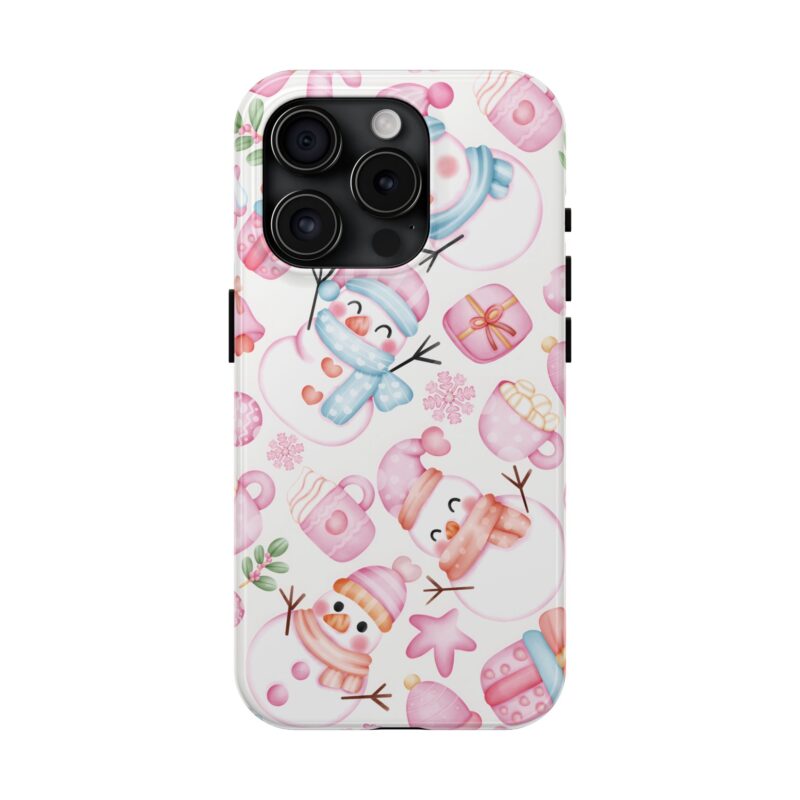 Cotton Candy Snowman iPhone 15 Pro Case