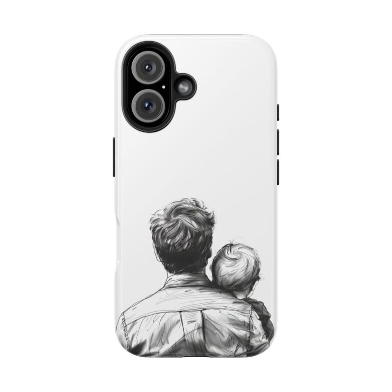 Cute Father Son iPhone 16 Case