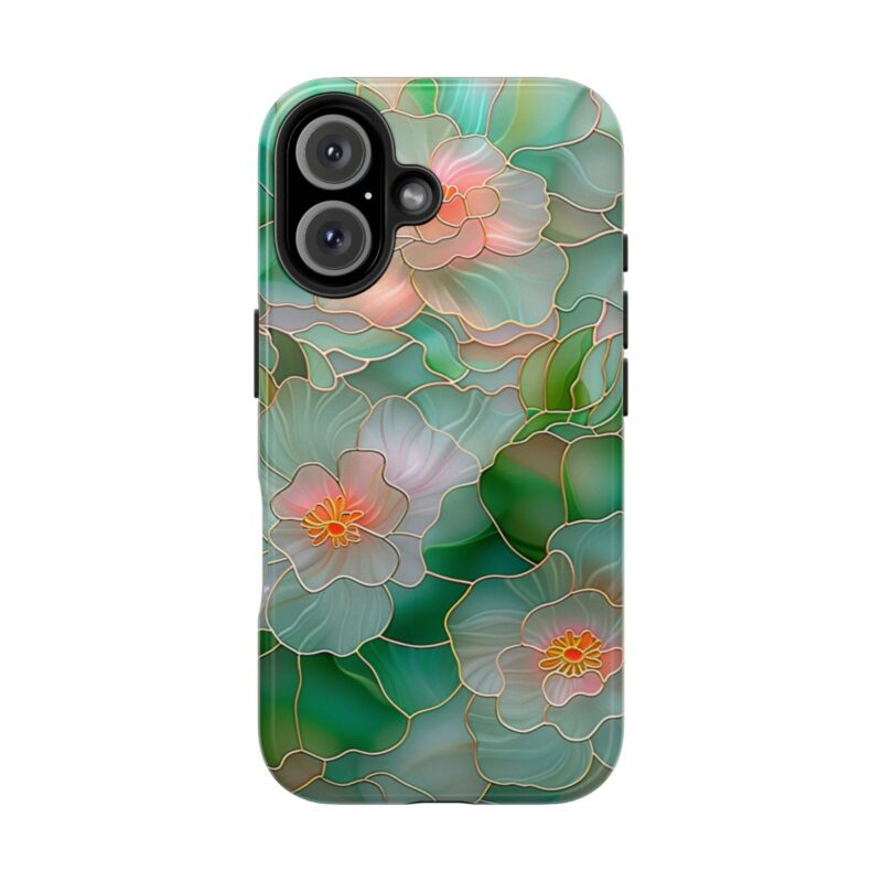 Blossoming Pastel Art Stained Glass iPhone 16 Case