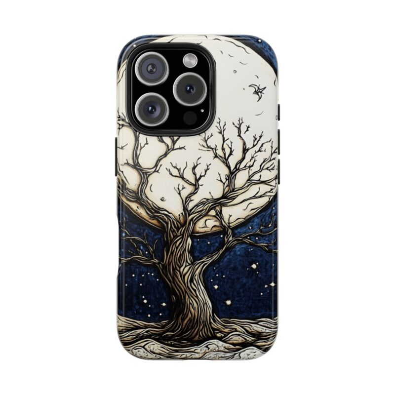 Ancient Moonlit Tree iPhone 16 Case