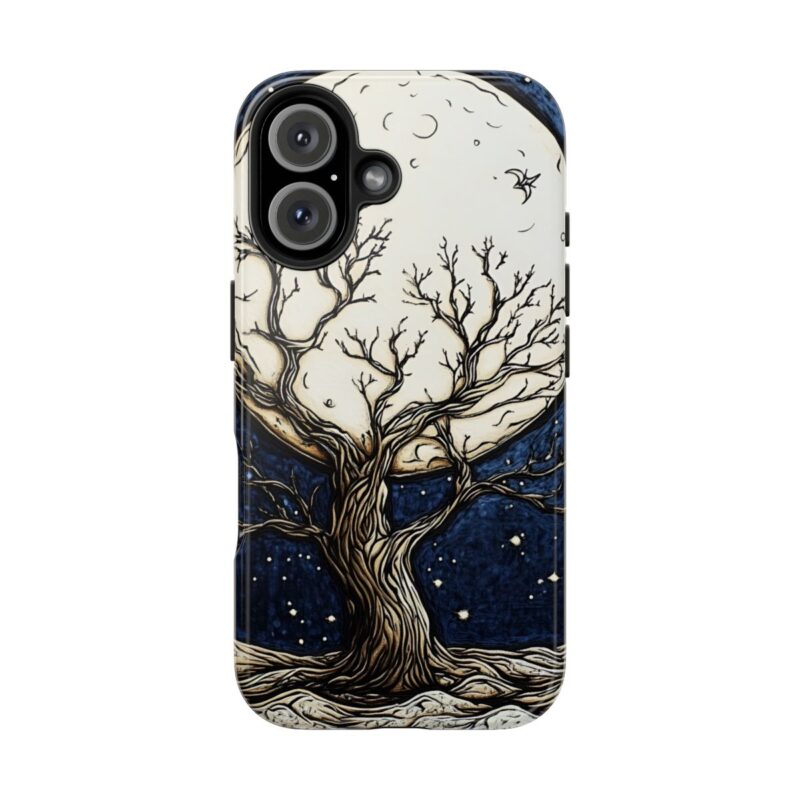 Ancient Moonlit Tree iPhone 16 Case