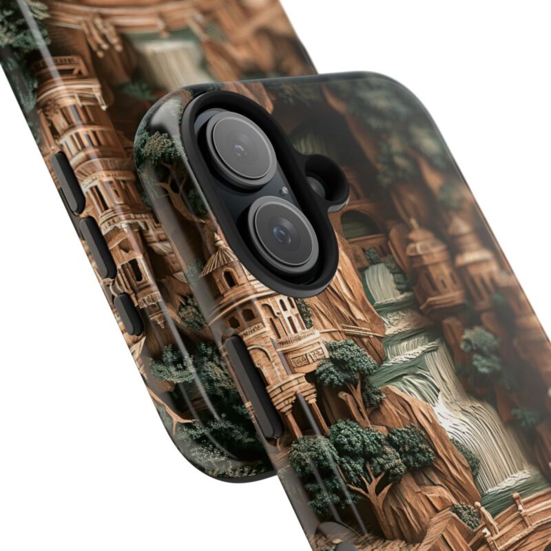 Majestic River Carving iPhone 16 Case 1