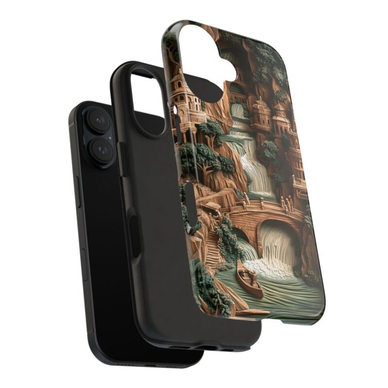 Majestic River Carving iPhone 16 Case 2