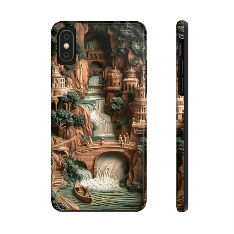 Majestic River Carving iPhone 16 Case
