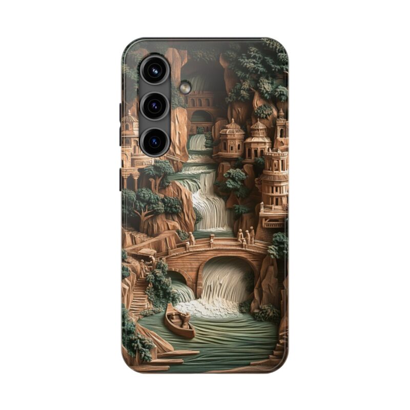 Majestic River Carving iPhone 16 Case