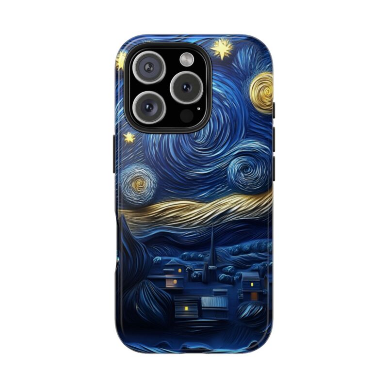Van Gogh Starry Paper Cut iPhone 16 Plus Case