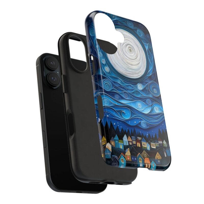 Quilled Moonlit Village iPhone 15 Pro Case
