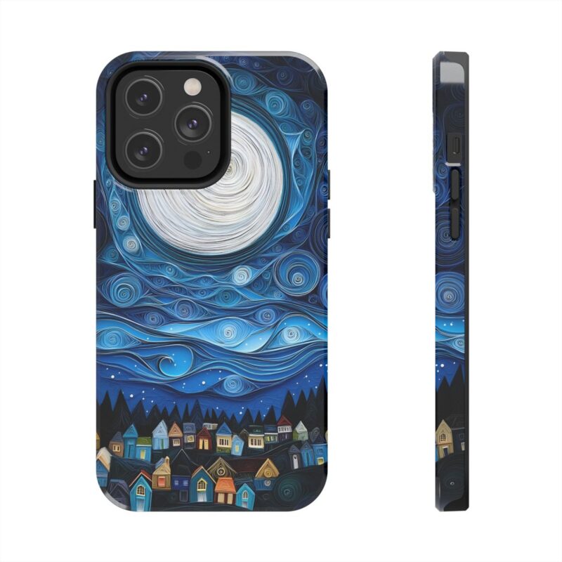 Quilled Moonlit Village iPhone 15 Pro Case