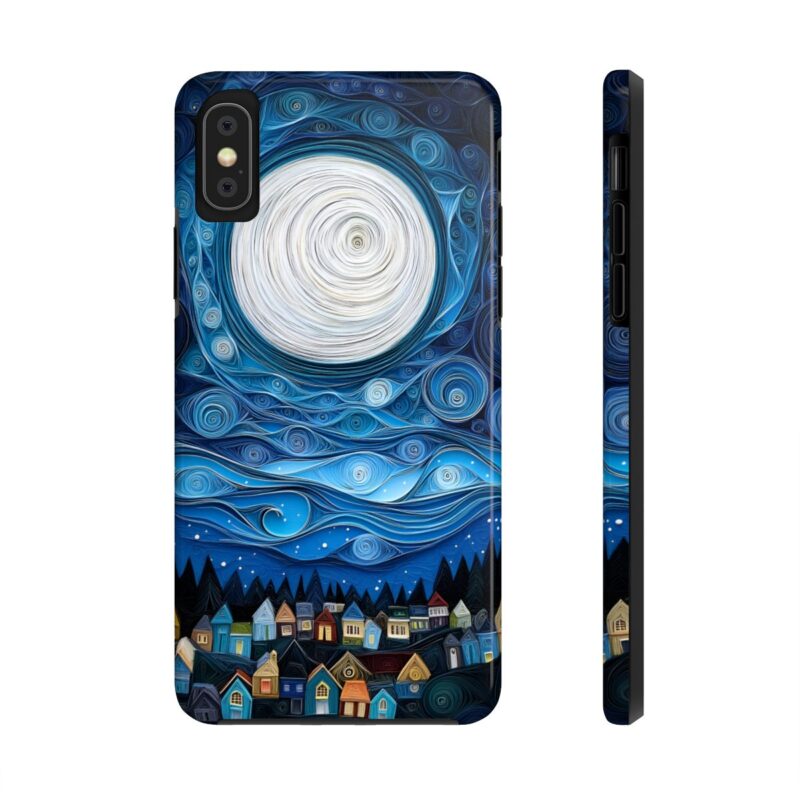 Quilled Moonlit Village iPhone 15 Pro Case