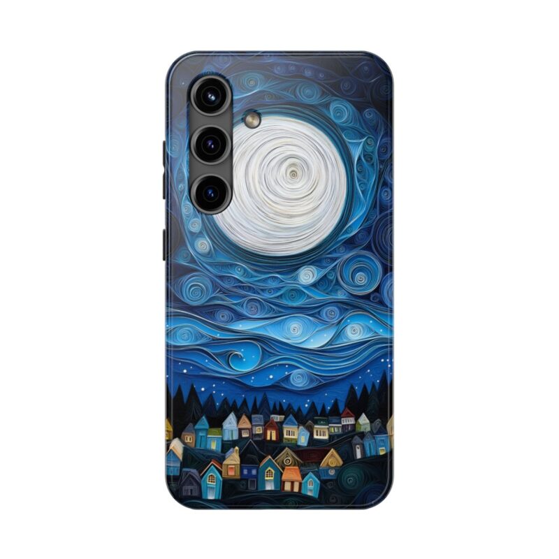 Quilled Moonlit Village iPhone 15 Pro Case