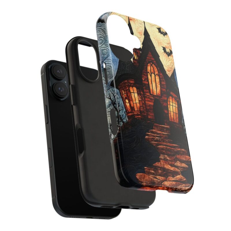 Quilted Halloween Mansion iPhone 16 Case 2