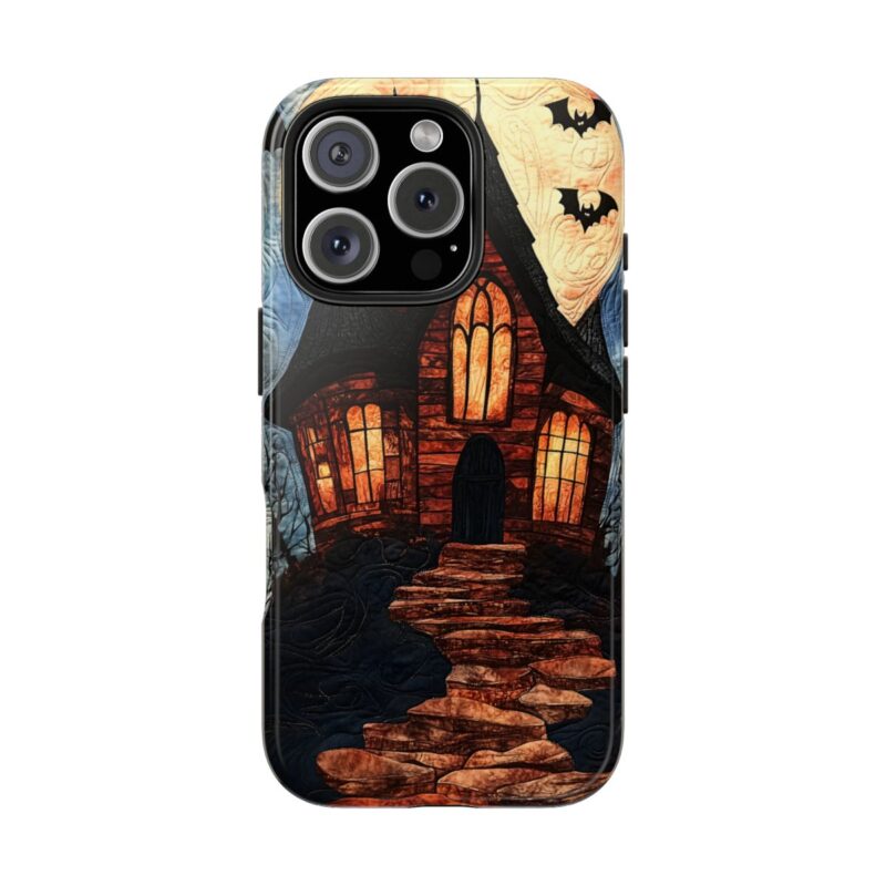 Quilted Halloween Mansion iPhone 16 Pro Case