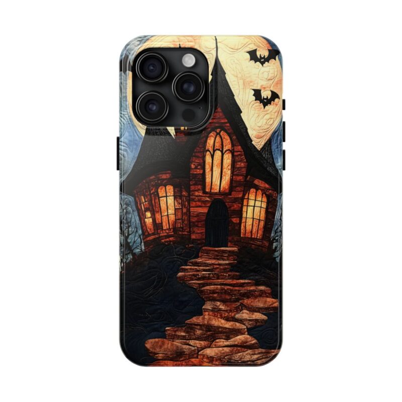 Quilted Halloween Mansion iPhone 15 Pro Max Case