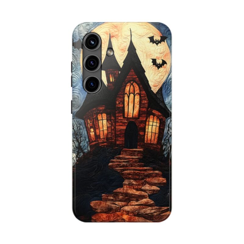 Quilted Halloween Mansion Samsung Galaxy S24 Case