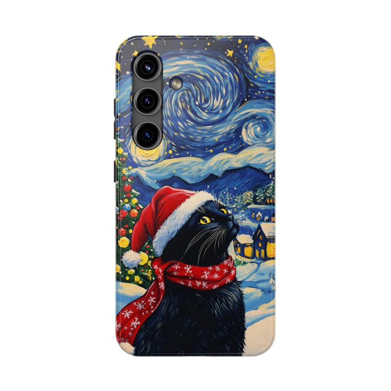 Starry Christmas Whiskers iPhone 15 Case - Image 8