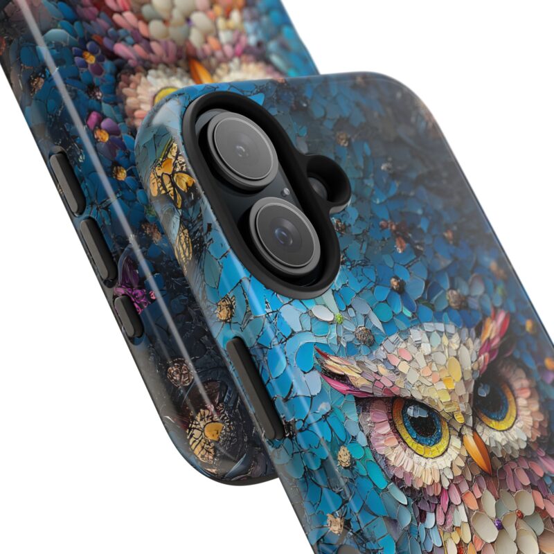Blossom Owl Mosaic iPhone 15 Pro Case