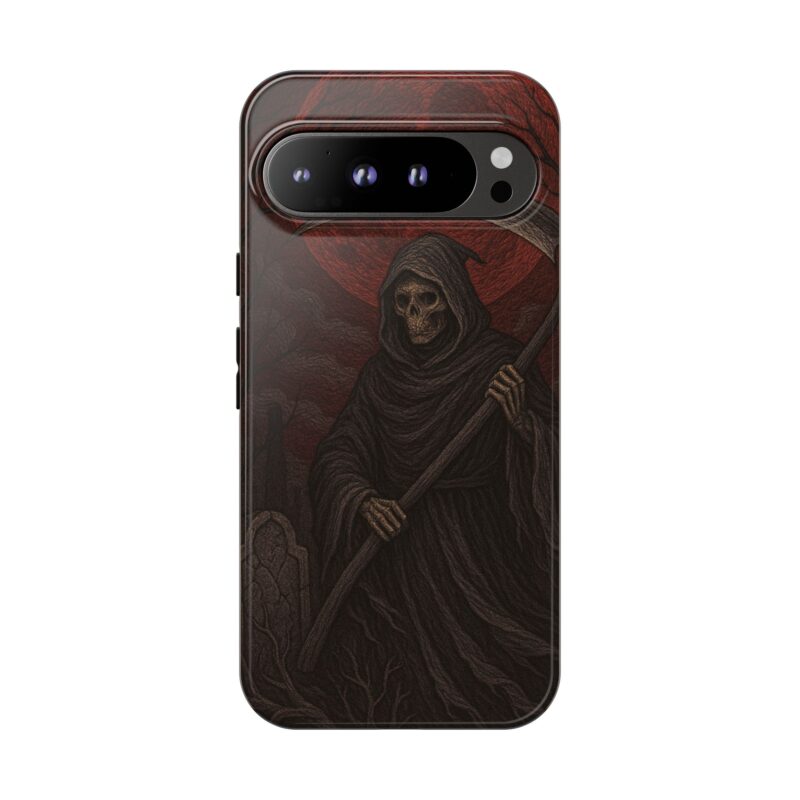 Gothic Grim Reaper Phone Case for iPhone | Dark Fantasy Horror Phone Cover | Skull & Scythe Macabre Aesthetic | Halloween Gift for Him - Image 10