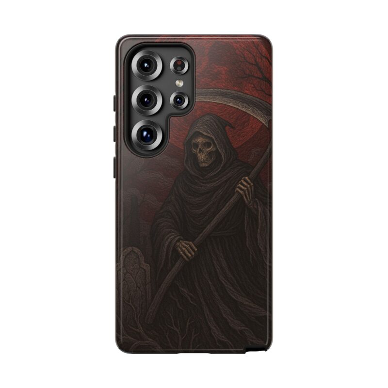 Gothic Grim Reaper Phone Case for iPhone | Dark Fantasy Horror Phone Cover | Skull & Scythe Macabre Aesthetic | Halloween Gift for Him - Image 11