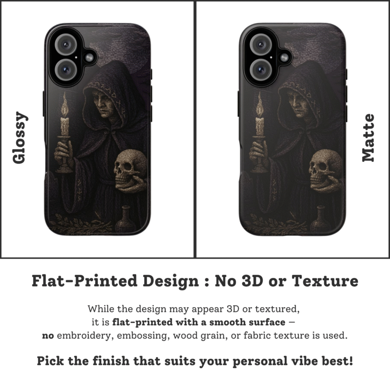 Gothic Witch Phone Case for iPhone | Dark Sorceress Phone Cover | Occult Halloween Aesthetic | Spooky Gift for Her | Fits iPhone 13 14 15 16 - Image 5